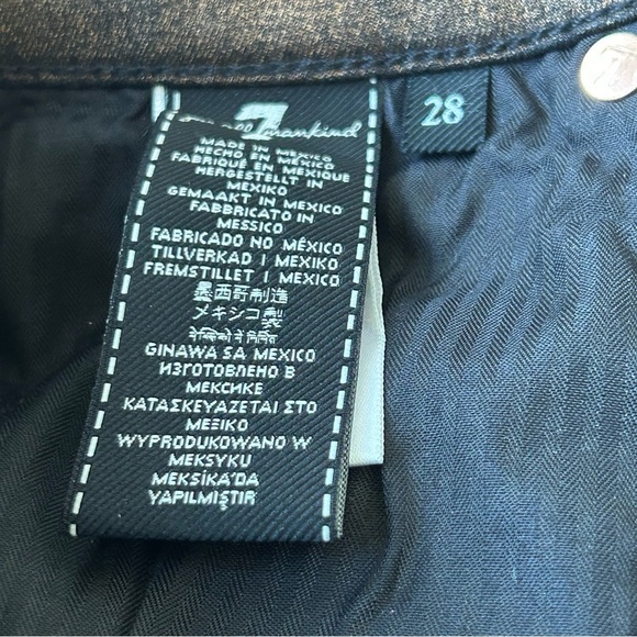 NWT 7 For All Mankind Women’s Ankle Gwenevere Jeans 28 Brown Metallic Denim - Picture 8 of 8